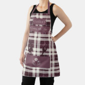 バエレガントル市松模様にグンディの料理ツールのPlaid エプロン (インサイチュ)