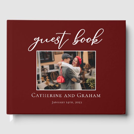 バエレガントル結婚グンディのカップル写真 ゲストブック (正面)