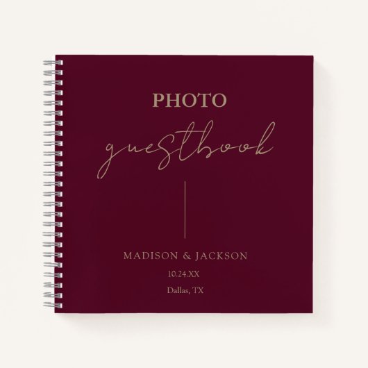 バエレガントル結婚グンディ ノートブック (正面)