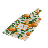 バエレガントレンシアオレンジと花 カッティングボード (角)