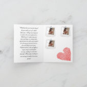 バエレガントレンタインデーカスタムカード 招待状 (内部)