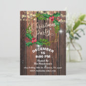 バエレガントンウッドストリングライトクリスマス 招待状 (スタンド正面)