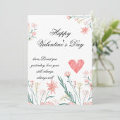 バエレガントンタインの名刺 –  招待状 (スタンド正面)