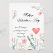 バエレガントンタインの名刺 –  招待状 (正面/裏面)