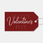 バエレガントンタイン赤 ギフトタグ (正面(横))