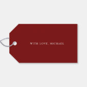 バエレガントンタイン赤 ギフトタグ (裏面横)