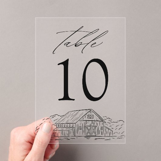 バエレガントン素朴アクリル結婚製のテーブル番号 アクリル招待状 (インサイチュ (ポータブル))