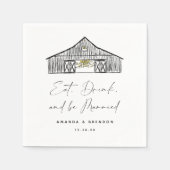 バエレガントン結婚ズ引用文紙ナプキン スタンダードカクテルナプキン (正面)