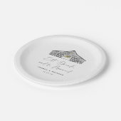 バエレガントン結婚ズ引用文紙プレート ペーパープレート (アングル)