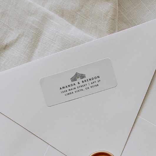 バエレガントン結婚差出人住所 ラベル