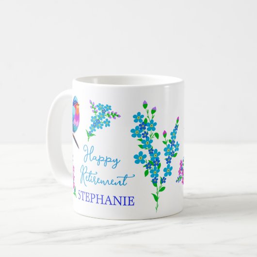 バエレガントードメ忘れイのフローラは退職 コーヒーマグカップ (正面左)