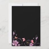 バエレガントーホー彼与えは私の蝶ブライダルシャワー 招待状 (裏面)