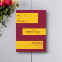 バエレガントーミニマルグンディと金ゴールドモダン結婚ズ