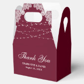 バエレガントー素朴グンディ結婚レースライト フェイバーボックス (オープン)