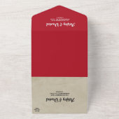 バエレガントー華美グンディの上品なロマン結婚マン オールインワン招待状 (外側)