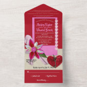 バエレガントー華美グンディの上品なロマン結婚マン オールインワン招待状 (内側)