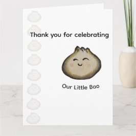 バオまんお誕生日パーティーの御礼 サンキューカード