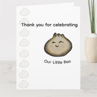 バオまんお誕生日パーティーの御礼 サンキューカード
