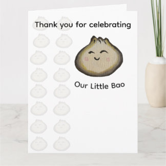 バオまんお誕生日パーティーの御礼 サンキューカード