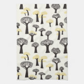 バオバブお洒落の木のパターン キッチンタオル (縦)