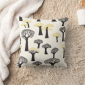 バオバブお洒落の木のパターン クッション (ブランケット)