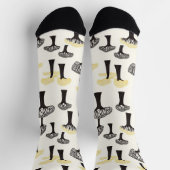 バオバブお洒落の木のパターン ソックス (上部)