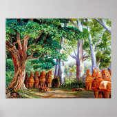 バオバブの木と大きなタマリンドの木_GCポスター ポスター (正面)