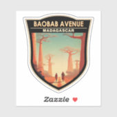 バオバブアベニューマダガスカルトラベルバッジ シール (シート)