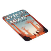 バオバブスマダガスカルアートヴィンテージ マグネット (右側)