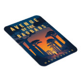 バオバブスマダガスカル通り – アフリカレトロ マグネット (右側)