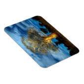 バオバブ(アダンソニア)の木が月に照らされる マグネット (右側)