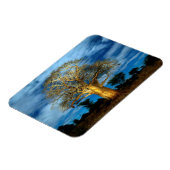 バオバブ(アダンソニア)の木が月に照らされる マグネット (左側)