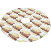 バオバンポークベリーロータスブンフード中国のプリント ブラッシュドポリエステルツリースカート (アングル)