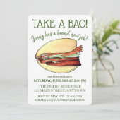 バオポークベリーパンお祝いおめでとう 招待状 (スタンド正面)