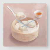 バオ スクエア壁時計 (正面)