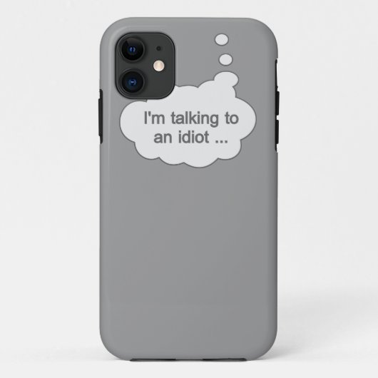 バカと話す任意の色のiPhoneケース Case-Mate iPhoneケース (裏面)