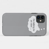 バカと話す任意の色のiPhoneケース Case-Mate iPhoneケース (裏面(横))
