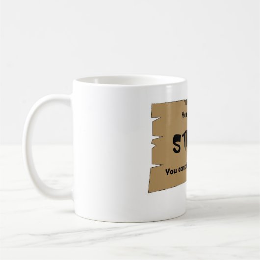 バカなことは直せない コーヒーマグカップ (左)