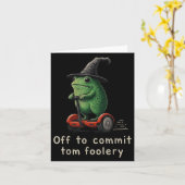 バカなことをしにいくフrog カード (黄色い花)