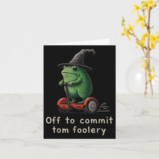 バカなことをしにいくフrog カード (黄色い花)