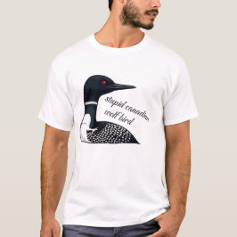 バカなカナダオオカミ鳥 | おもしろカナダのミーム Tシャツ