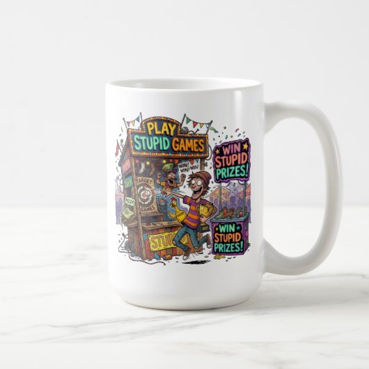 バカなゲームをすればバカな賞品 コーヒーマグカップ (右)