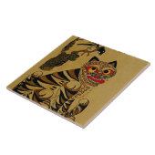 バカのタイガーとマグパイ韓国民兵を叱る タイル (側面)