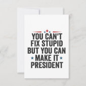 バカは直せないが社長になれるんだ サンキューカード (正面)