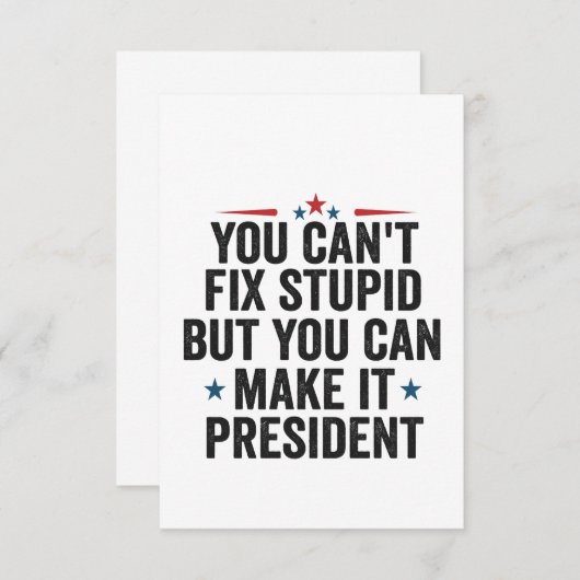 バカは直せないが社長になれるんだ サンキューカード (正面/裏面)