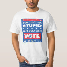 バカは直せない政治Tシャツ