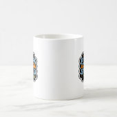 バカは自分で持ってろ引用句 コーヒーマグカップ (中央)