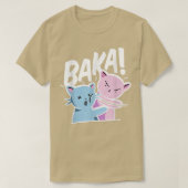 バカアニメキャットスラップバカ日本のキャット Tシャツ (デザイン正面)