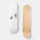バカアニメチビ（小さくかわいく書いた感じ）スケートボードデッキ スケートボード (正面)