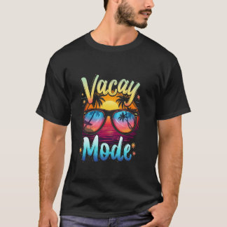 バカイモードバケーションビーチサンセット Tシャツ